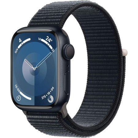 Apple Watch Serie 9 41mm Aluminium Case MidNight Sport Loop MidNight EU MR8Y3QC A